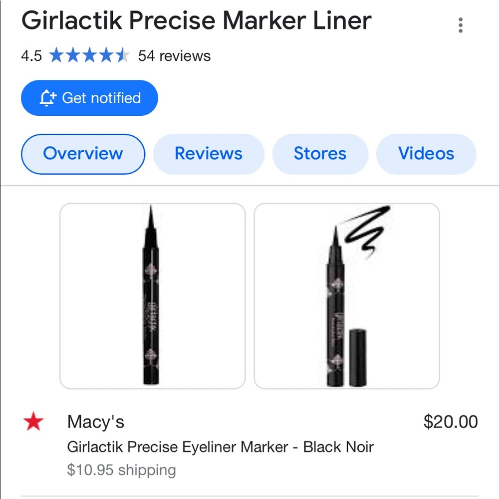 Girlactick black eyeliner marker